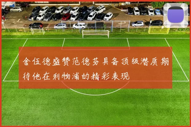 舍伍德盛赞范德芬具备顶级潜质期待他在利物浦的精彩表现